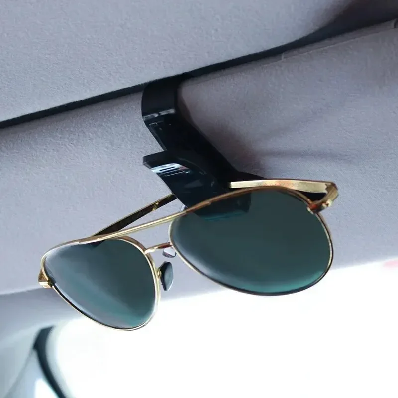 2PCS Universal Car Visor Organizer - Sunglasses/Card/Pen Holder, Sun Visor Clip for Glasses & Tickets (Auto Accessories) image 2