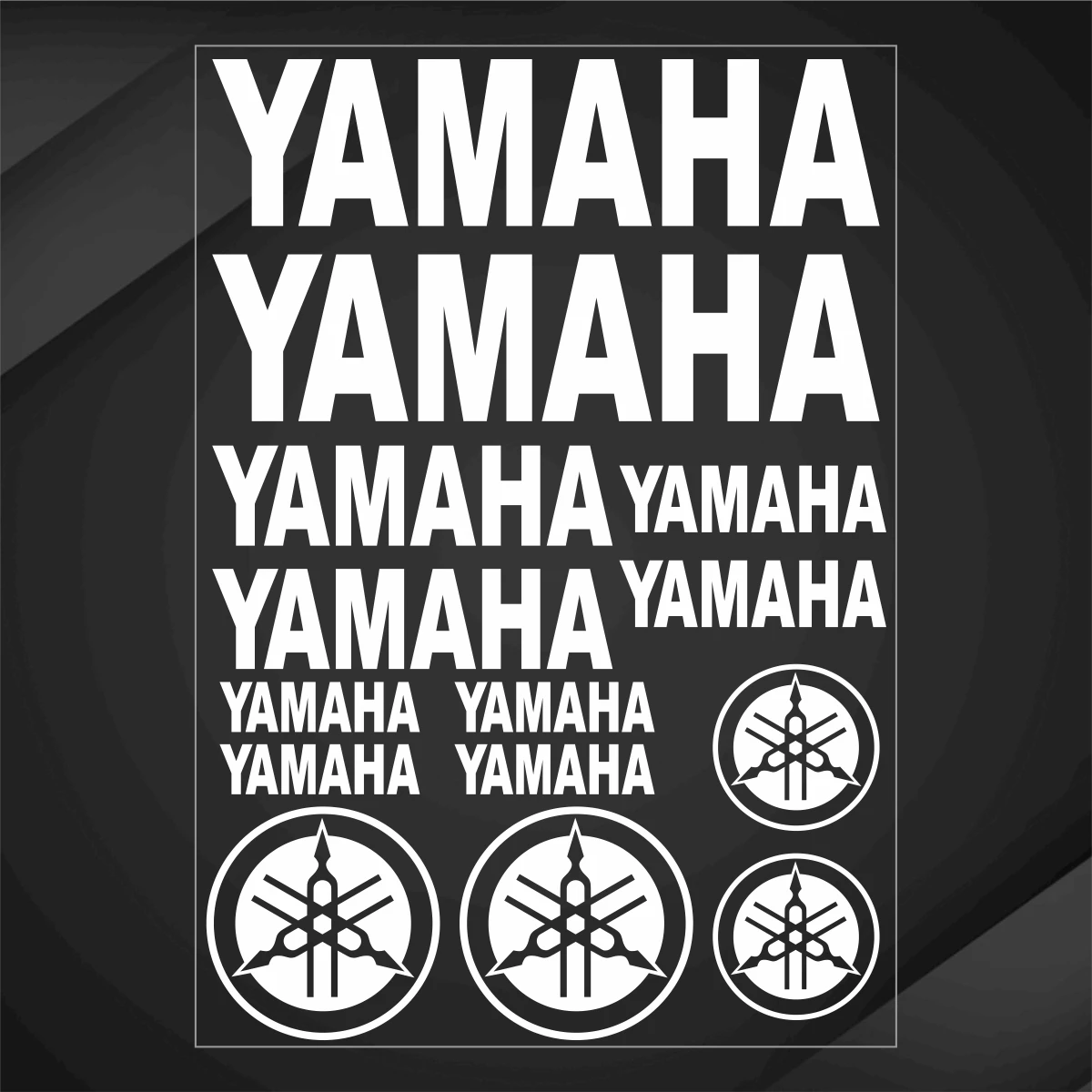 مجموعة ملصقات شعار خوذة الدراجة النارية من ياماها #1
