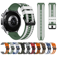 Two-Tone Silicone Strap 22mm For Huawei Watch Ultimate 2 / GT 6 5 Pro 46mm / GT4 GT3 GT2 / Watch 5 4 3 Band Watchband Bracelet