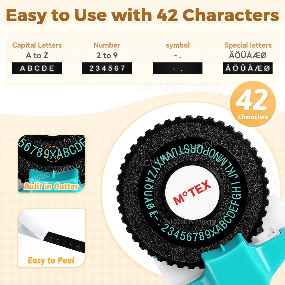 Mini Label Printer Maker Motex E101 Dymo Labeler Portable 3D Embossing Typewriter Replace for B90 Dymo 12965 Labeling Machine