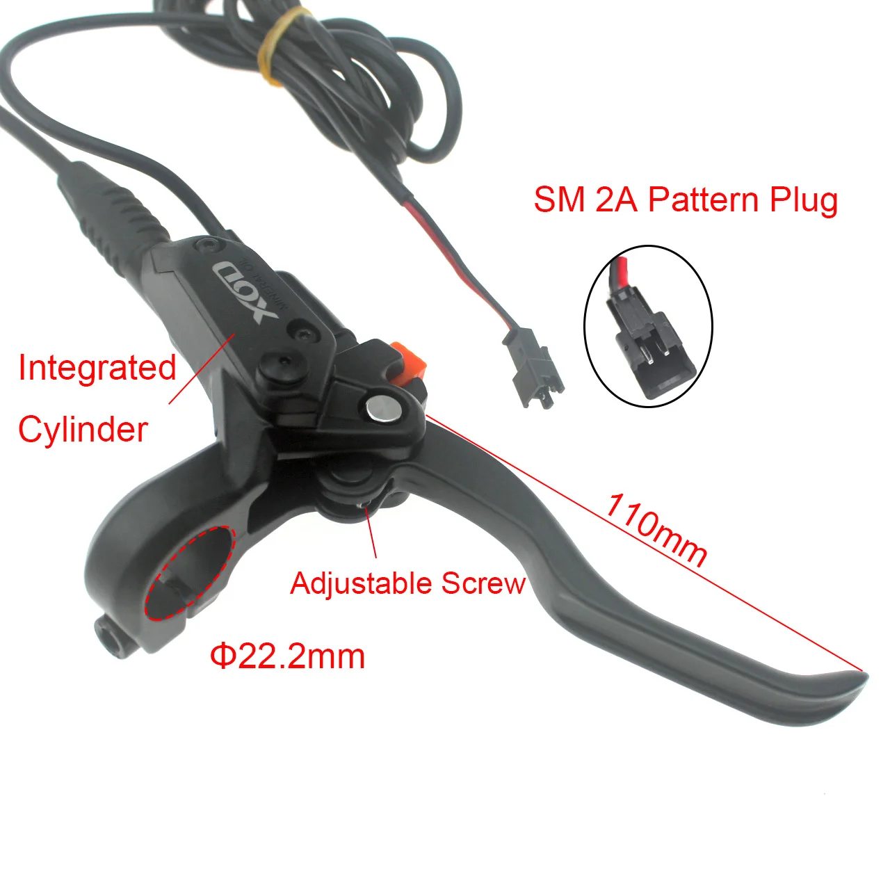 XOD-bicicleta eléctrica plegable, freno de disco hidráulico de montaña, apagado para conducir, freno de disco de aceite, pieza de pinza de frenos de