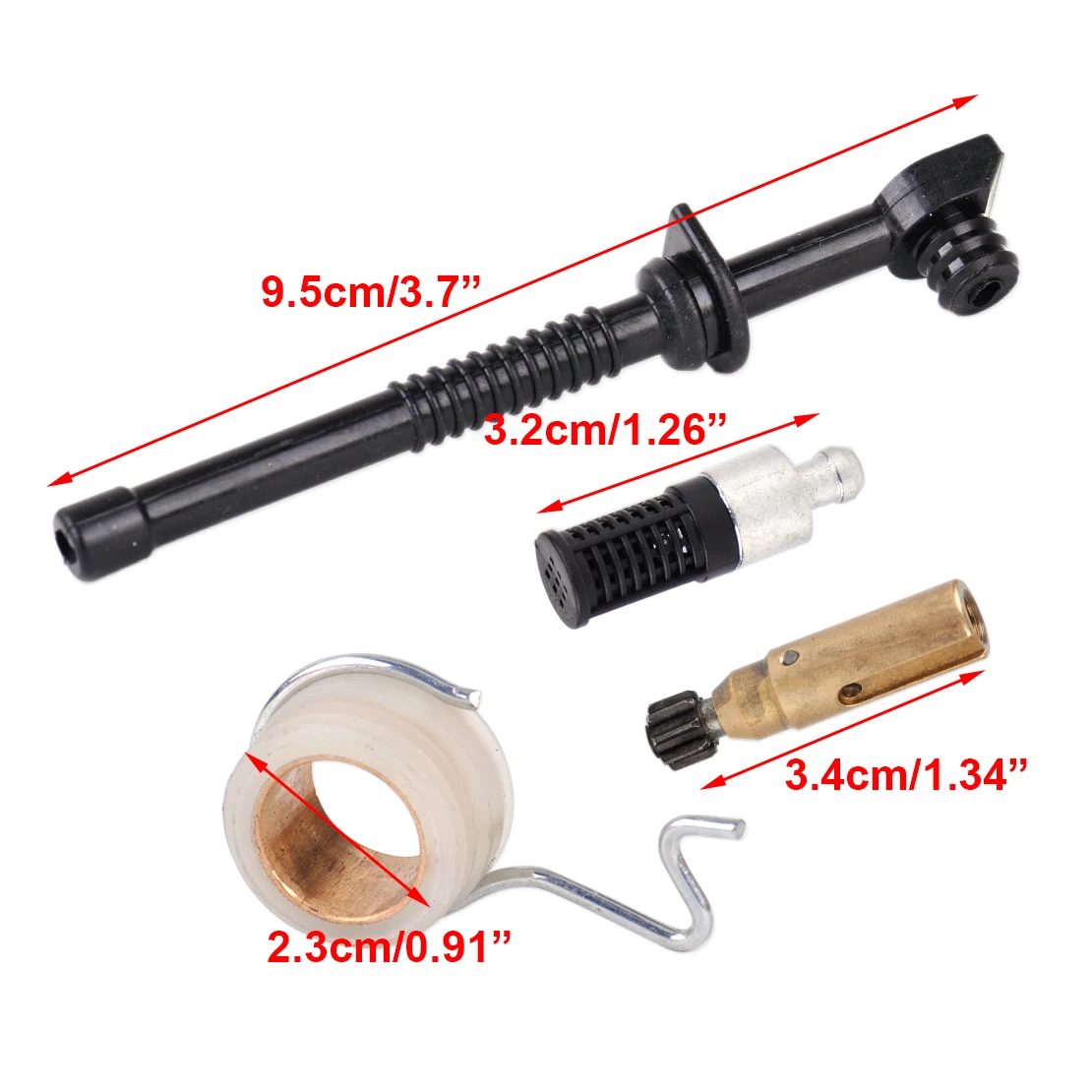 LETAOSK New Oil Pump Worm Gear Oil Filter Oil Line Set Fit For Stihl MS250 MS230 MS210 025 023 021 Chainsaw