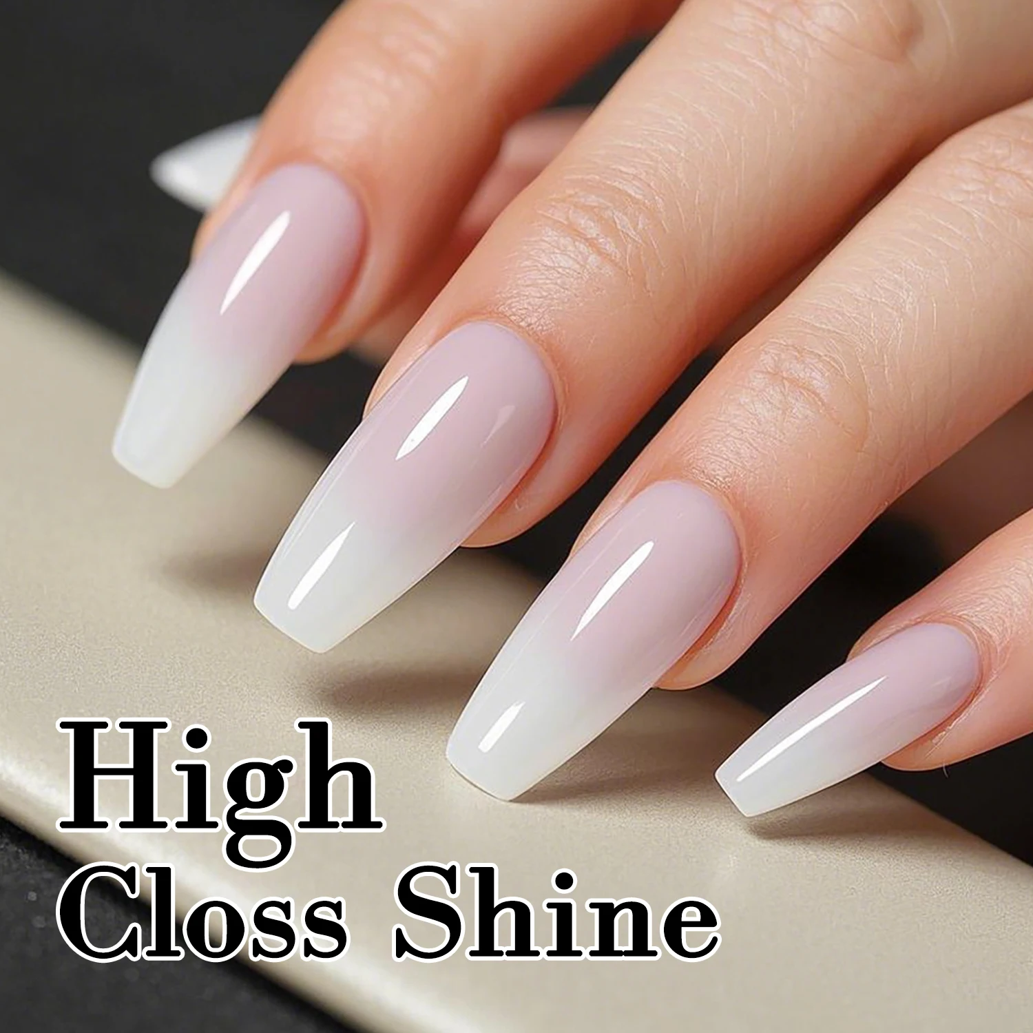 KODI JYJ 밀키 화이트 노 와이프 탑 젤 네일 폴리쉬 2 in 1 하이 글로스 젤리 컬러 탑 코트 세미 퍼머넌트 노 스티키 uv 탑 젤라크