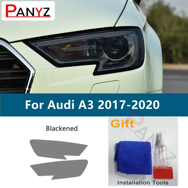 

Car Headlight Tint Smoked Black Protective Film TPU Stickers For Audi A3 8V A4 B8 B9 A5 A6 C8 A7 A8 D4 TT E-tron R8 Accessories