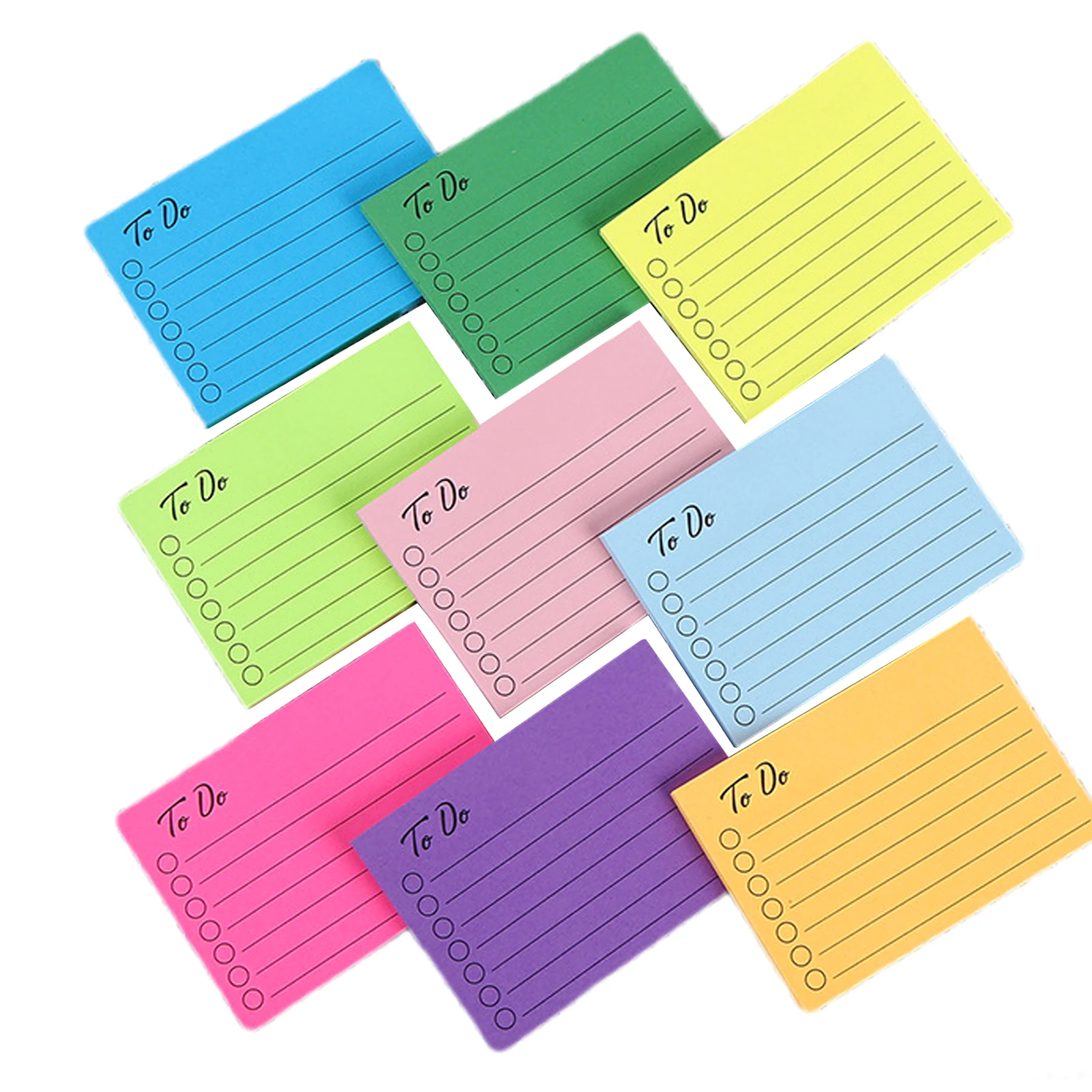 مفكرة تخطيط الدراسة ذاتية اللصق ، تذكير القائمة اليومية ، لوحة الكتابة ، المفكرة المدرسية والمكتبية ، مذكرة الكتابة ، الطالب ، 9 ألوان زاهية ، 450 ورقة