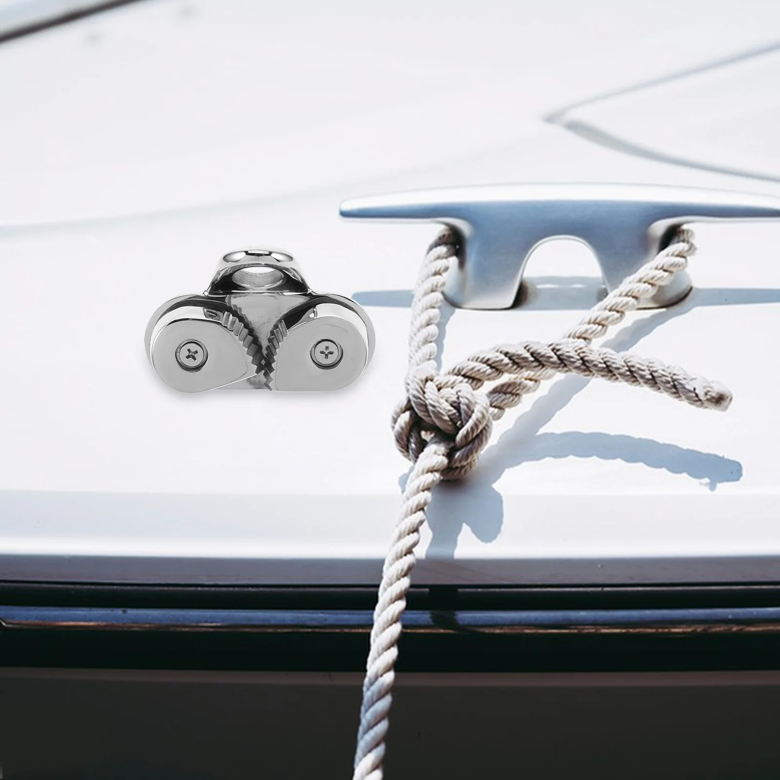 

Boat Cam Cleats Stainless Steel Marine Line Cleats Anchor Rope Lock Ball Bearing Sailing Sailboat Kayak Canoe Accessories