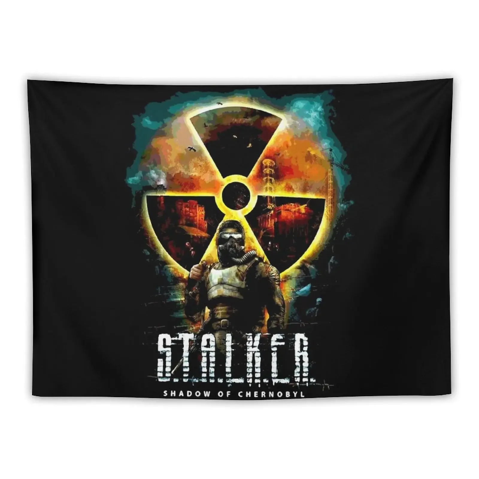 Классический гобелен из футболок «Сталкер-тень Чернобыля», украшения для дома, милый гобелен для комнатного декора