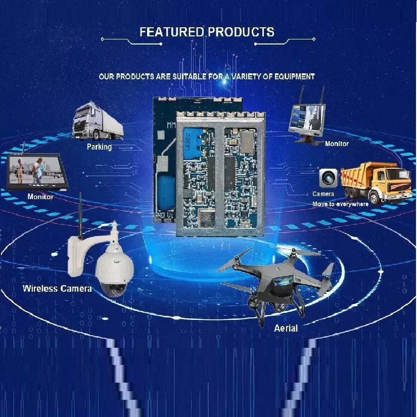 MM238RW 4.9G 5.8G 6G FPV VRX módulo de transmissão e recepção gráfica interface RSSI SPI, alta sensibilidade substitui RX5808