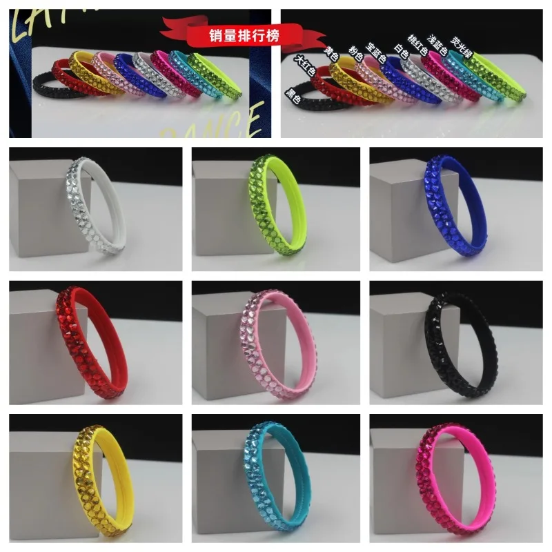 Concurso de baile latino estándar moderno personalizado, círculo de mano, piscina negra, accesorios especiales de rendimiento del mismo Color para niños