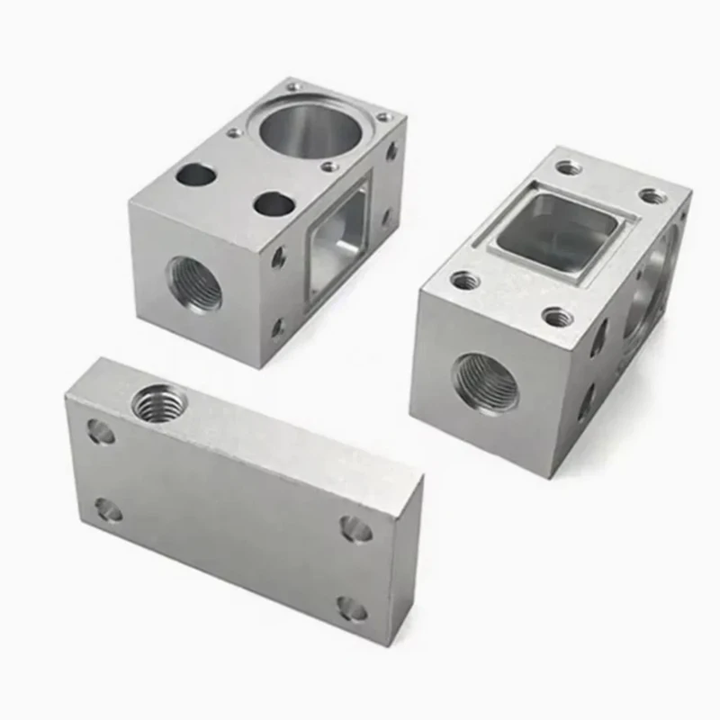 CNC machining high-precision stainless steel aluminum alloy hydraulic valve block integrated valve group