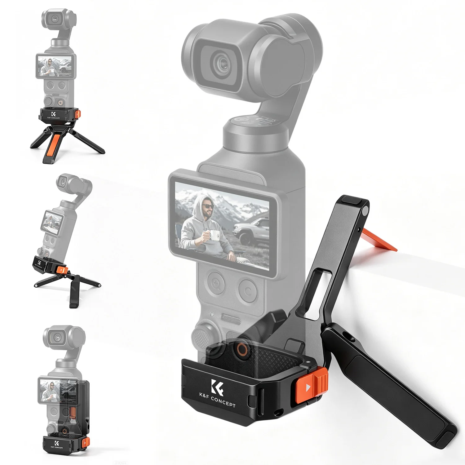 

K&F CONCEPT PP63 Magnetic Expansion Frame for DJI Osmo Pocket 4 / Pocket 3 Aluminium Alloy Protective Cage Portable Bracket