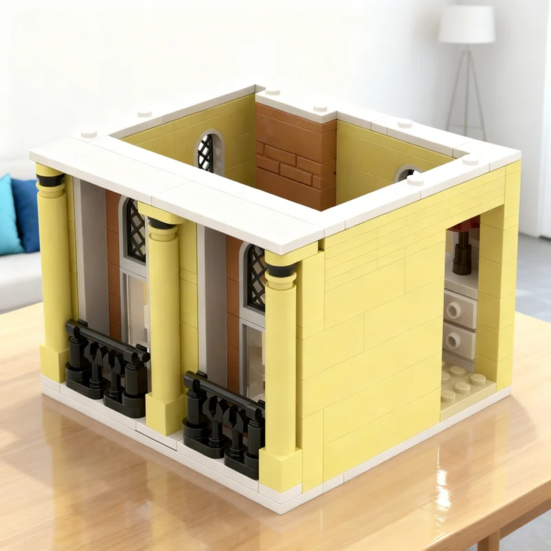 283pcs MOC Jazz Club Pizzeria Floor 3 Icons Model Building Blocks Christmas Gift Toy Construction Brick Idea Birthday Display