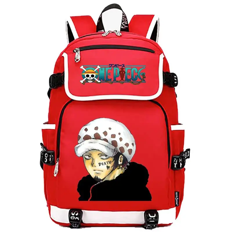 One Piece New Cartoon Student Schoolbag Large Capacity Casual and Lightweight Waterproof Stain Resistant Backpack