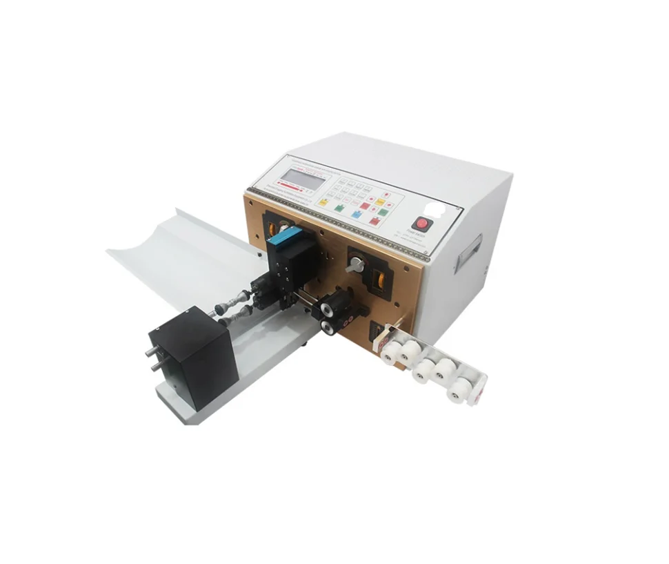 เครื่องปอกสายไฟอัตโนมัติแบบสองเส้น ตัด บิด และปอกสายไฟขนาดเล็ก