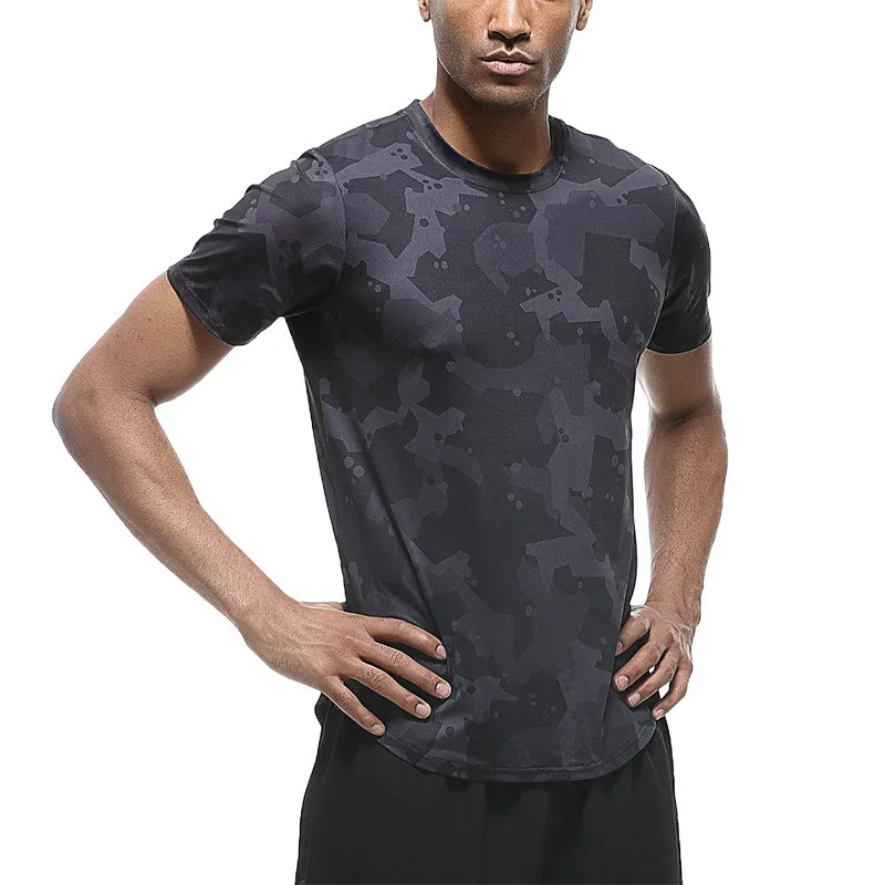 Men Women Compression Running Short Stand Collar T Shirt Fitness Sport Basketball Football Skiing Training Gym Bottom Clothes 20