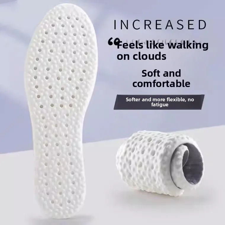 

Ultra-Soft Sport oe Insoles Latex Silicone Anti-Odor Sweat Absorbent Long-Wearing Comfort for Men And Women Standing for Hours