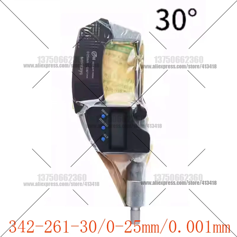 XiBei Point Micrometers 0-25mm 25-50mm 50-75mm 342-251 Carbide meetvlakken Dikte Ideaal gereedschap voor het meten van boorgaten