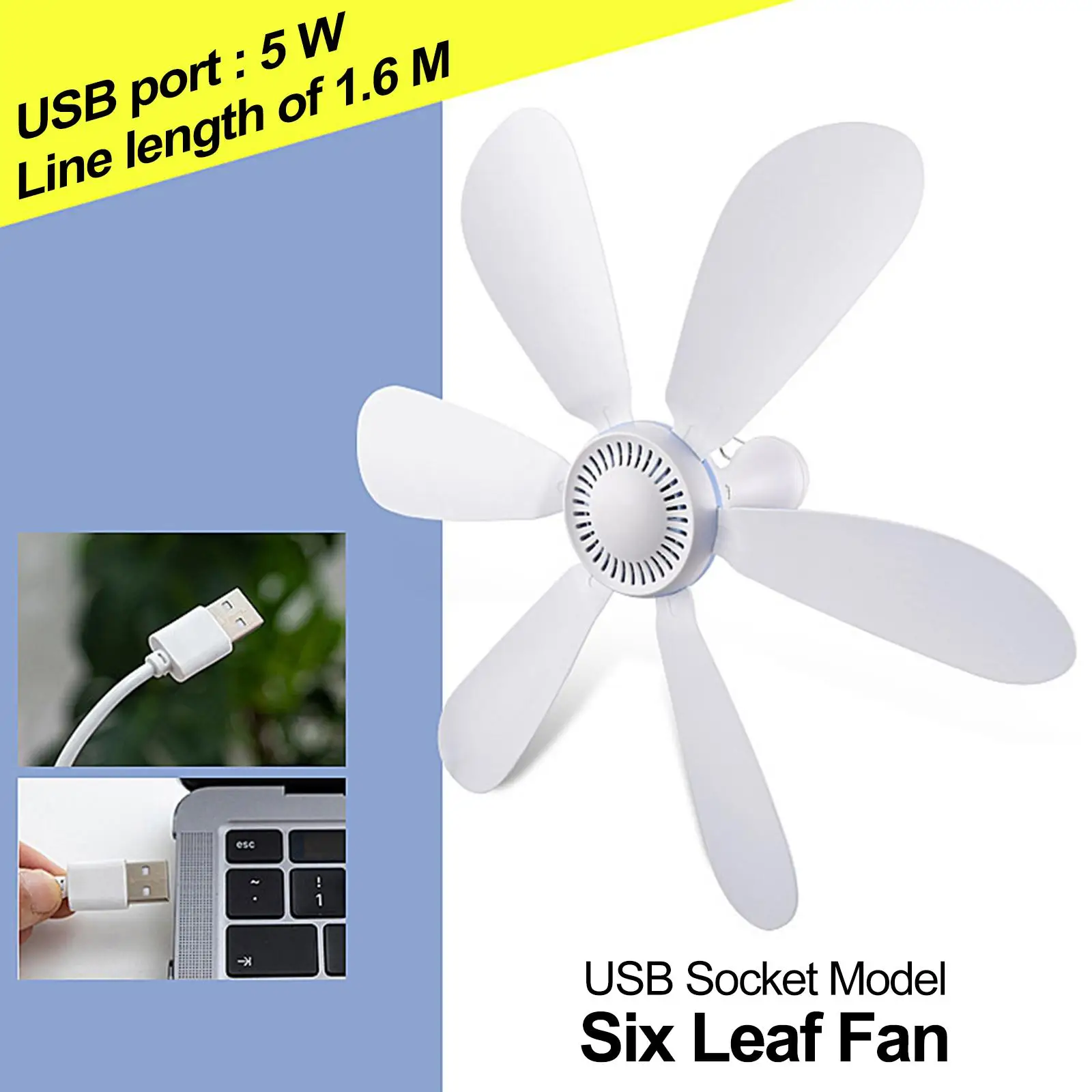 Personal Mini USB fan Hanging Fan USB Air for Bed  Emergency