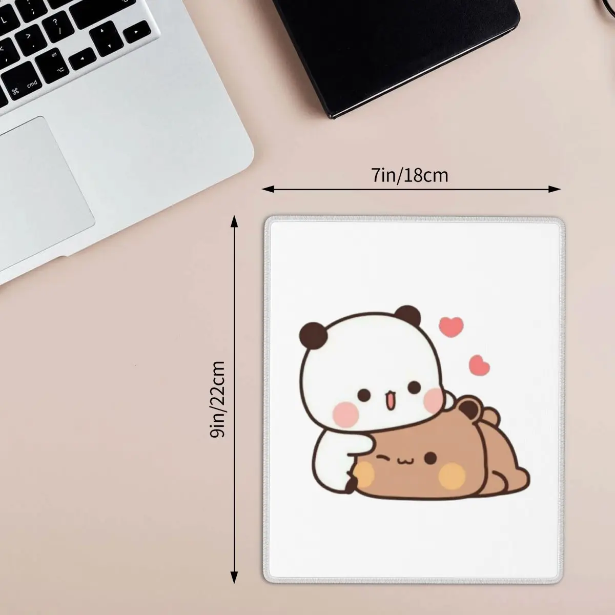 Bear And Panda Bubu Dudu Balloon 7x9 in 22x18 cm Mouse Pad Computer Keyboard Mouse Mat Gamer PC Laptop Desk Mat