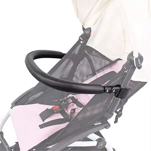 Baby Stroller Bumper Bar,Armrest, Handle, Crossbar Accessories for BBZ YoYo and Yoyo+,Black PU Leather