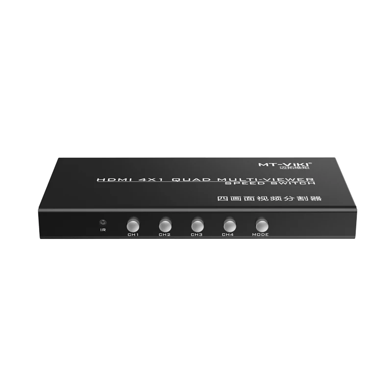 MT-ViKI MT-SW041-B 4x1 HDMI Quad Multi-viewer 4*1 Quad Screen Video Splitter