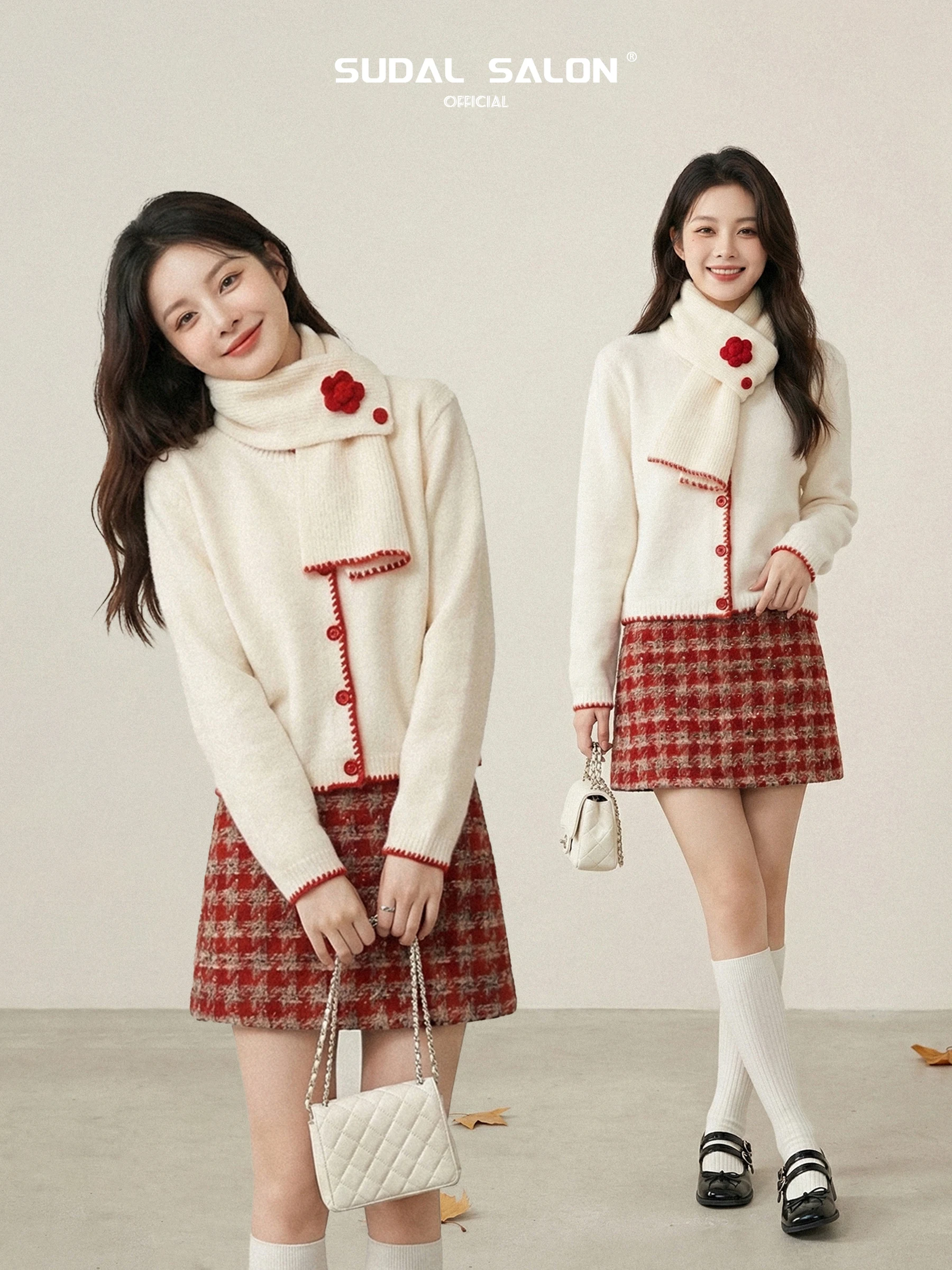 

Sweet Soft Knitted Sweater Coat Women Early Spring New Sle Personali Aosphere Long Sve round Ne Warmth Cardigan