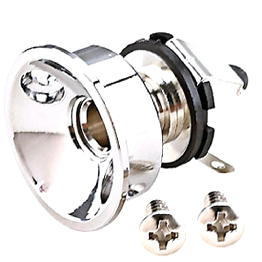 

Electric Guitar Jack Socket Non-Breakable Metal Material Professional Crafting Process -Lasting Durability Guitar Parts
