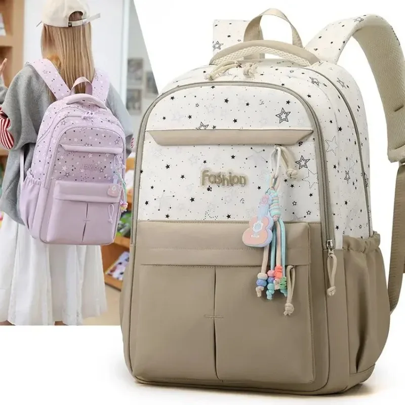 

Japanese Style Student Schoolbag Sweet Large Capacity Backpack For Junior High High School Girls Casual Versatile Daily Simple B