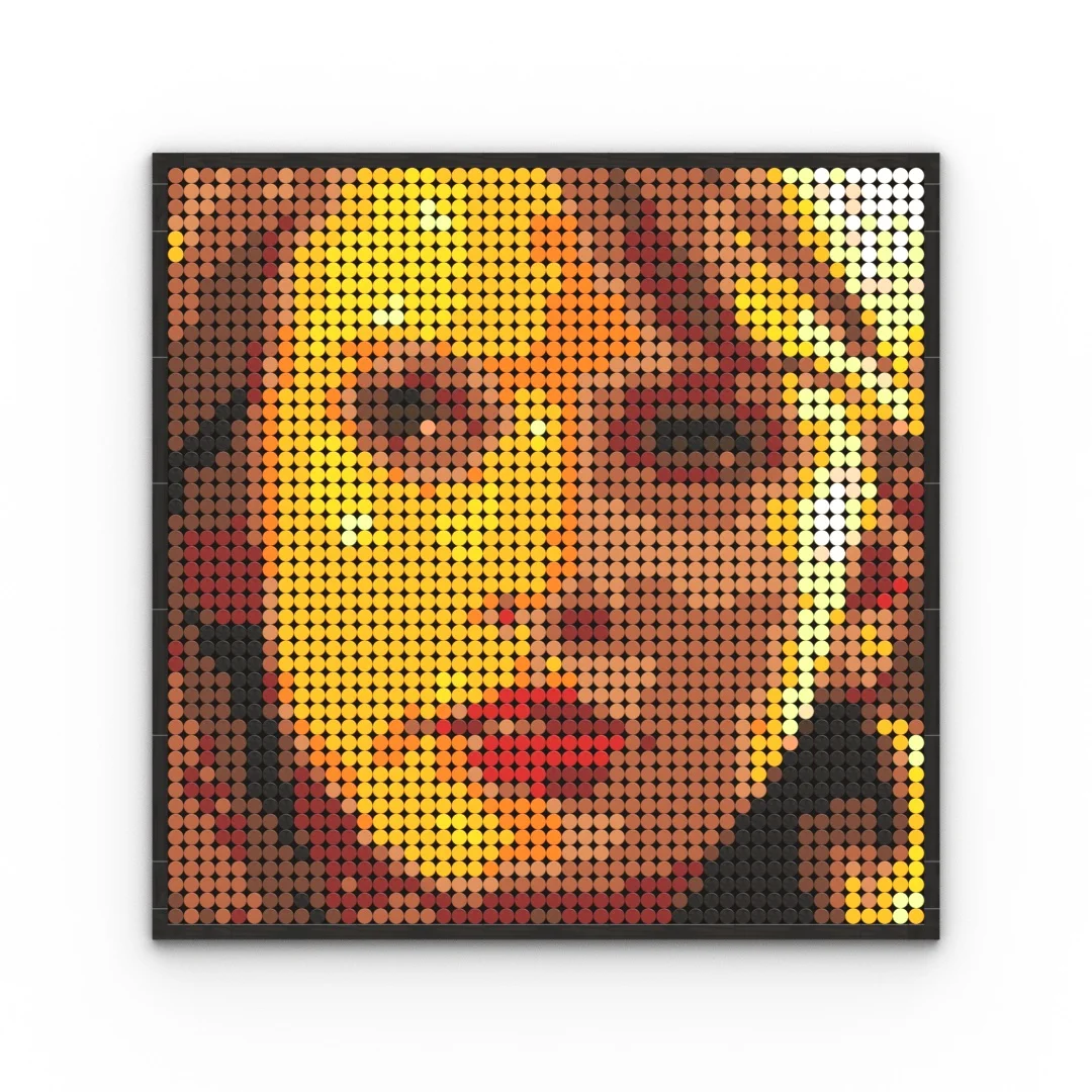 Vintage Tin Sign Taylor-Swifts Model MOC Building Blocks Brick Pixel Art Decoration DIY Toys Kid Christmas Birthday Gifts