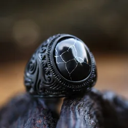 2023 new Arrival Design Stainless Steel Colorful Stone Trend Men's Ring fashion High Quality Jewelry Dropshipping