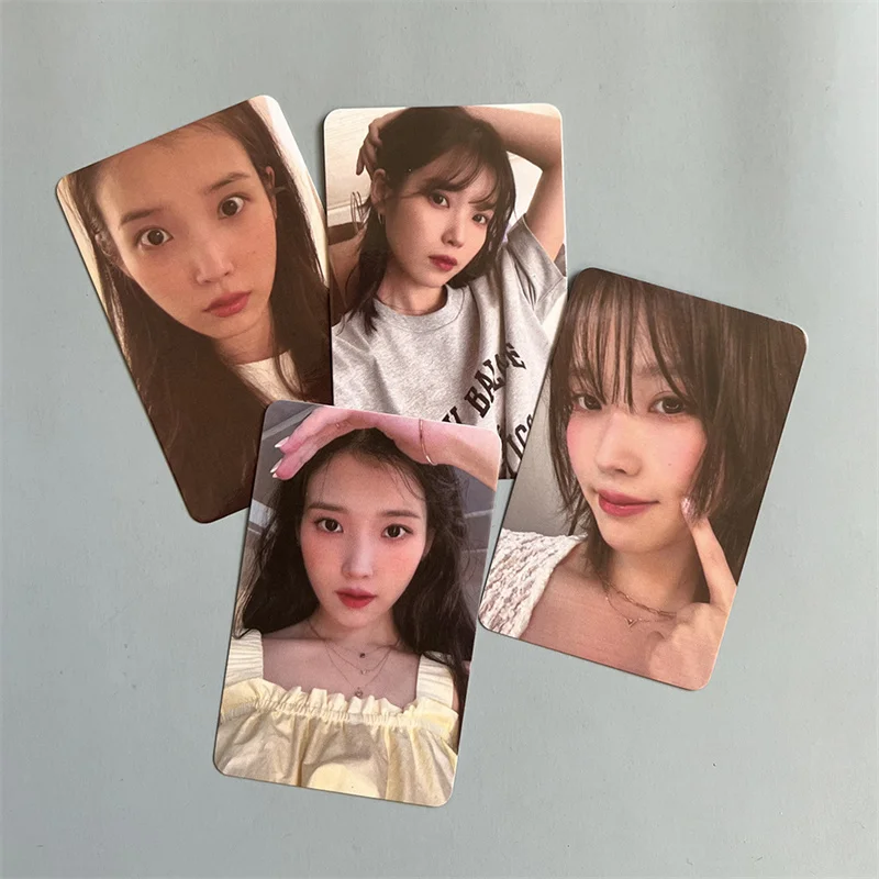 KPOP 4pcs/set IU Debut 15th Anniversary Commemorative Exhibition Album Moment LOMO Card Lee Ji Eun Gift Postcard Photo Card