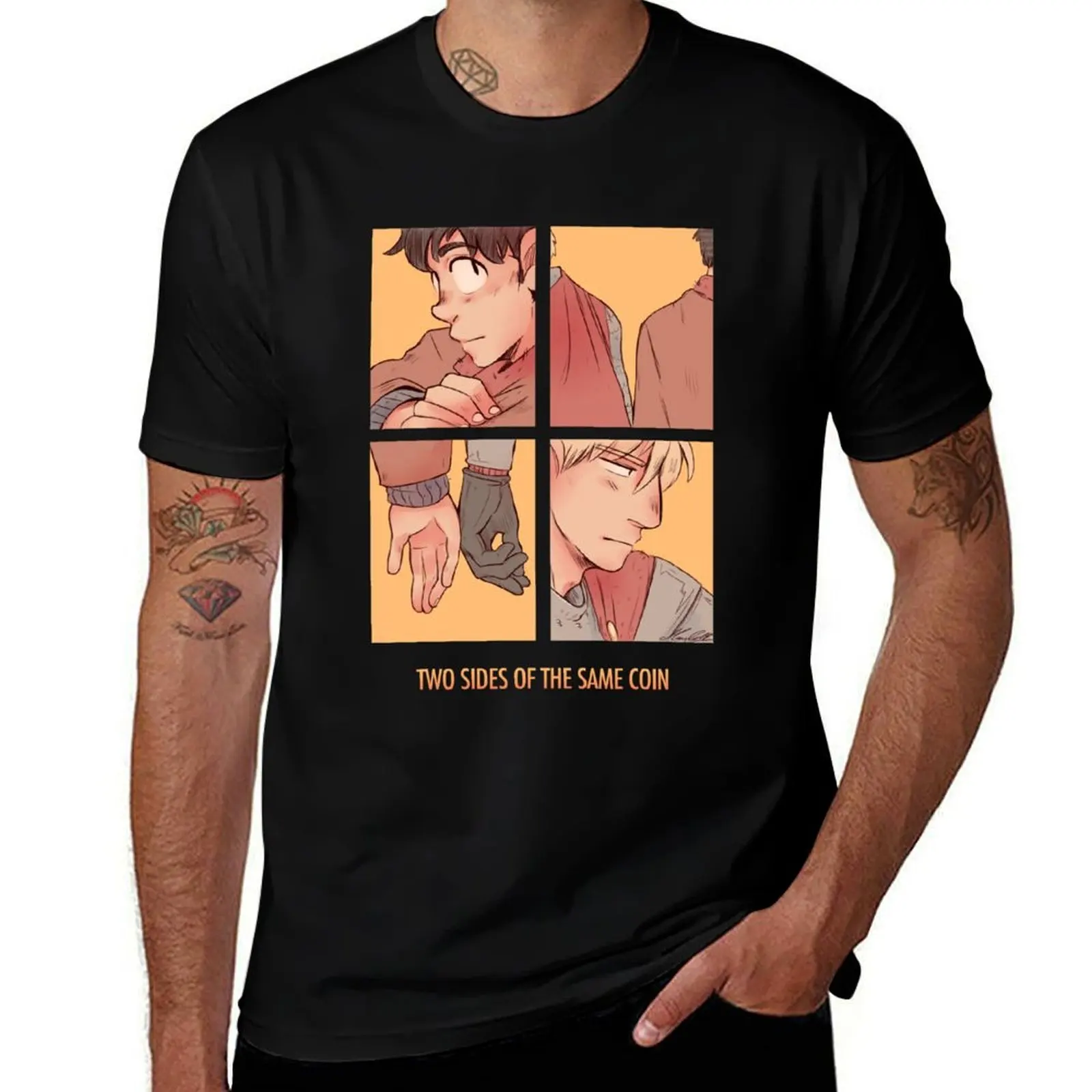 Two sides of the same coin - Merthur - Merlin T-Shirt Urban Style Casual Short Sleeve Top T-Shirt