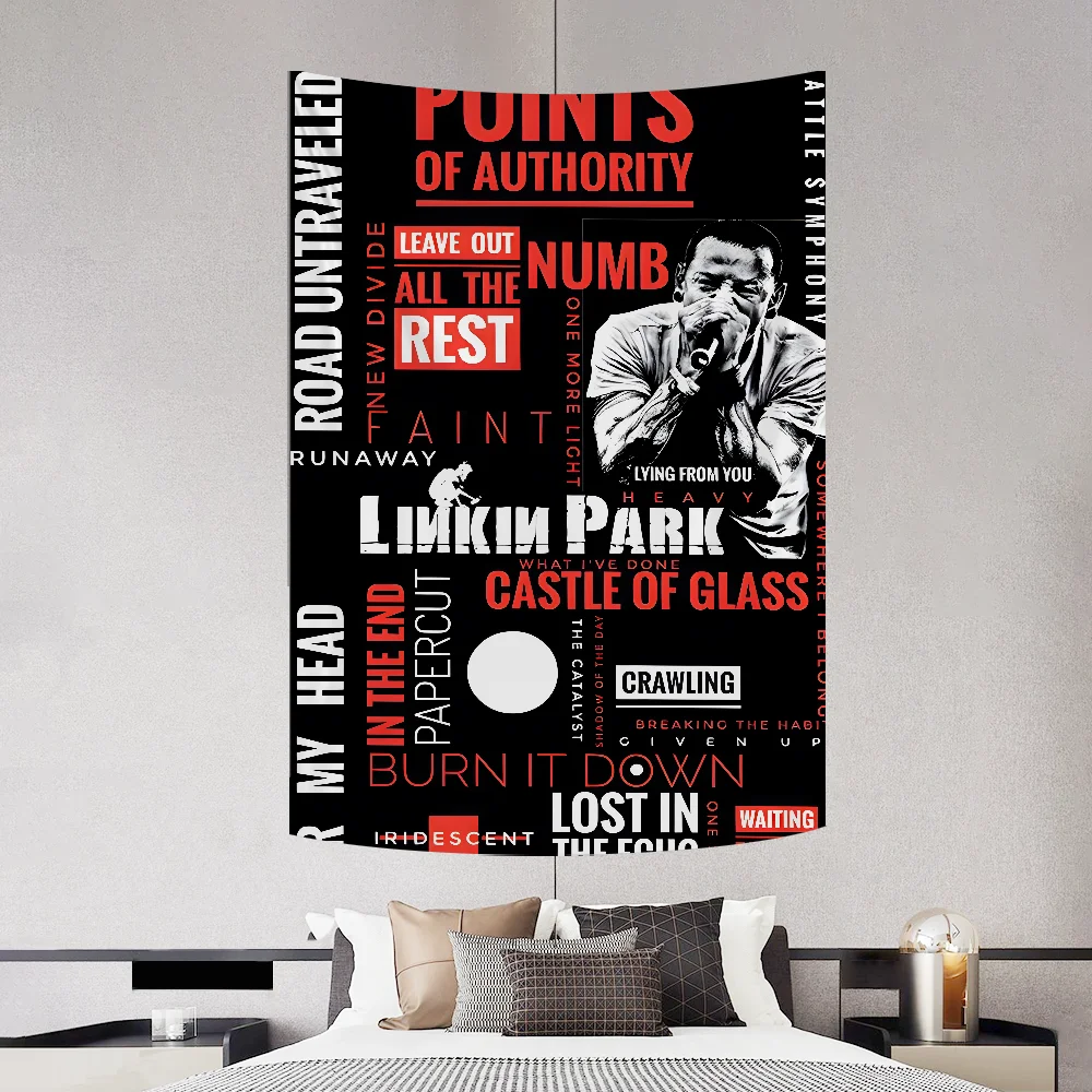 L-Linkin Cool P-Park-ES Tapestry Decoration Party Background Hanging Cloth Bedroom Tapestry Room Decor Aesthetic