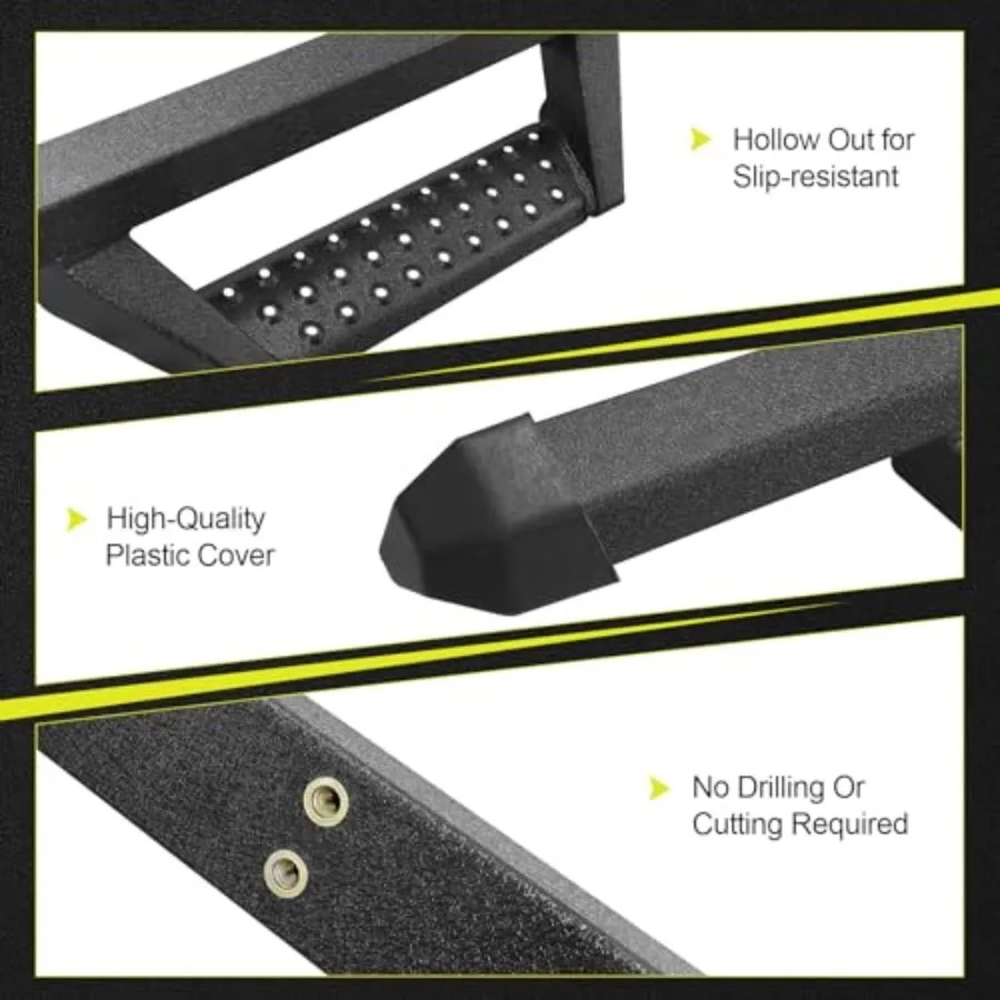 Treeplanken compatibel met voertuig 20152025 Ford F150 SuperCrew Cab met 4 fullSize deuren 4,7 inch Drop Down Side Steps F