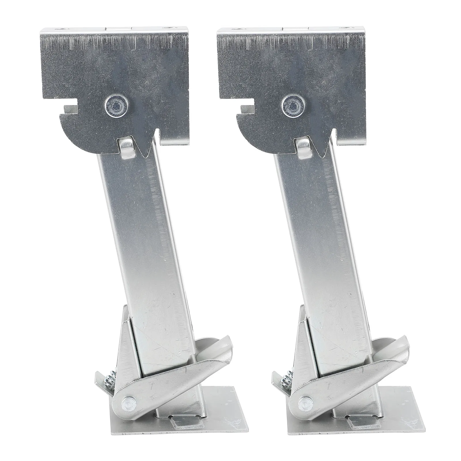 

2PCS Stabilizer Jack 650lbs Support 1000lbs Lifting Capacity Galvanized Telescoping Adjustable Swing Down Stabilizer Jack Stand