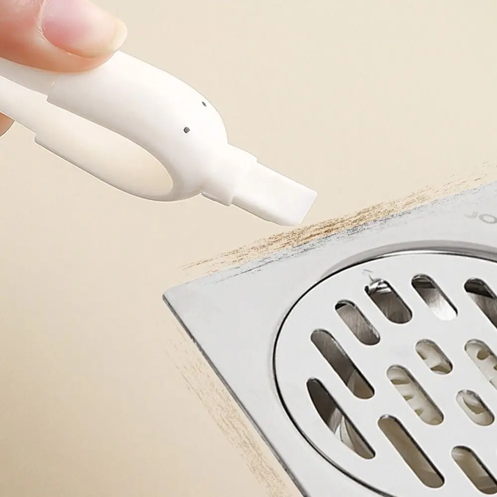 5 szt. Klips do włosów do łazienki 2w1 w kształcie kaczki, urocze, stabilne pęsety, klips do śmieci, dwugłowicowy klips do czyszczenia montowany na ścianie, do zlewu