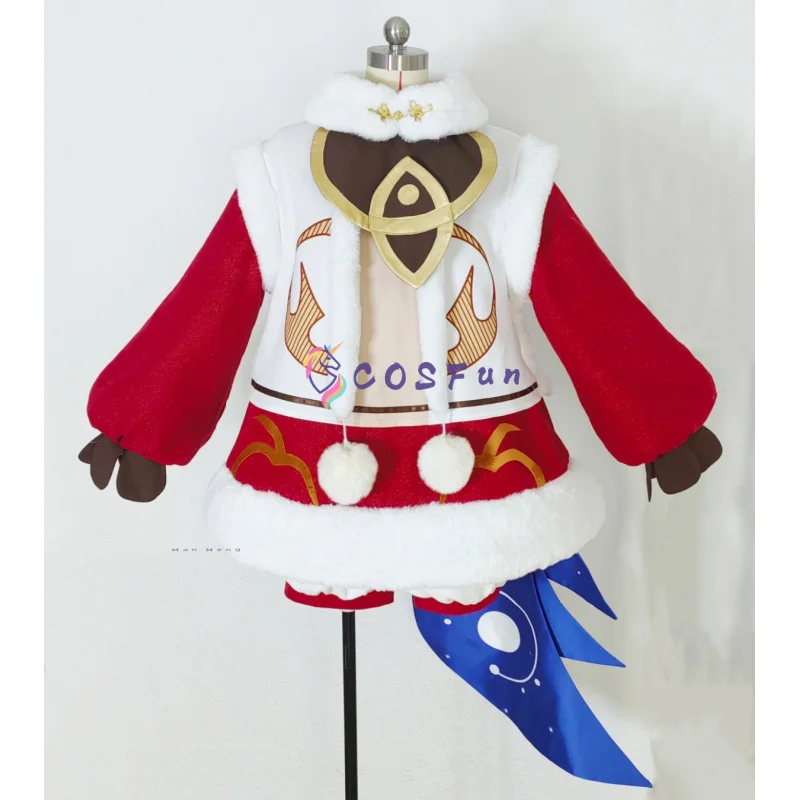 أزياء لعبة جينشين إمباكت بايمون التأثيرية زي دافئ لحفلة الهالوين ملابس لعب الأدوار للنساء COSFun