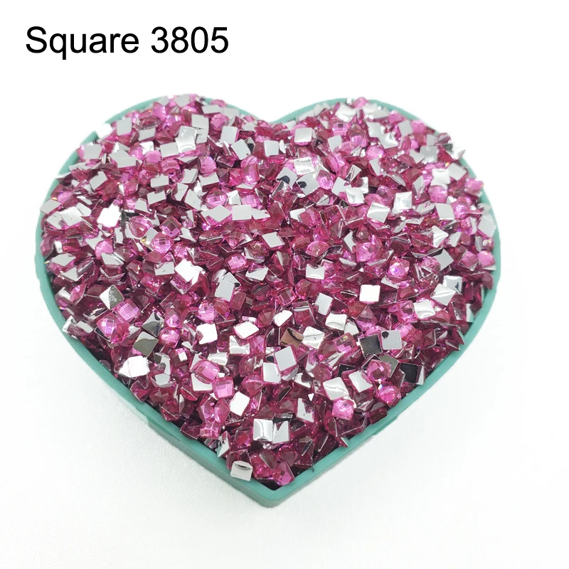 Crystal Square Stone 5D Drills For DIY Diamond Painting Cross Stitch Embroidery Rhinestones Colorful Mosaic Home Decor Paintings