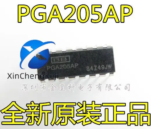 

2pcs original new PGA205AP PGA205 channel 5 precision gain instrument amplifier dual row 16 pin DIP