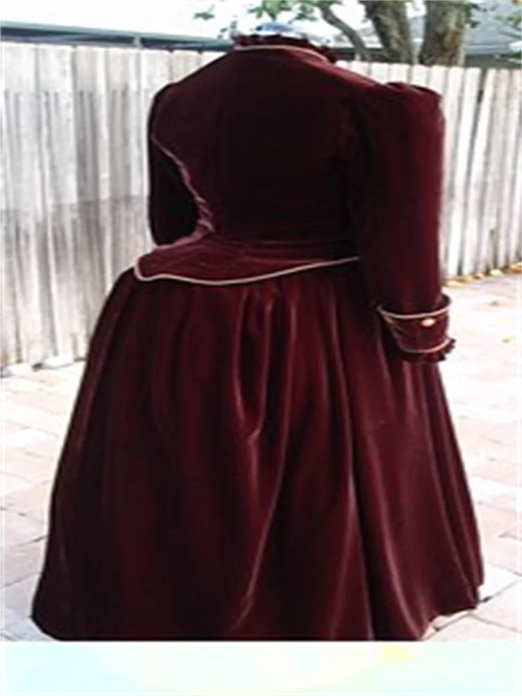 Mittelalter liches rotes Gewusel kleid des 18. Jahrhunderts historisches Kostüm Bürgerkrieg südliches Belle Vintage ausgefallenes Ballkleid