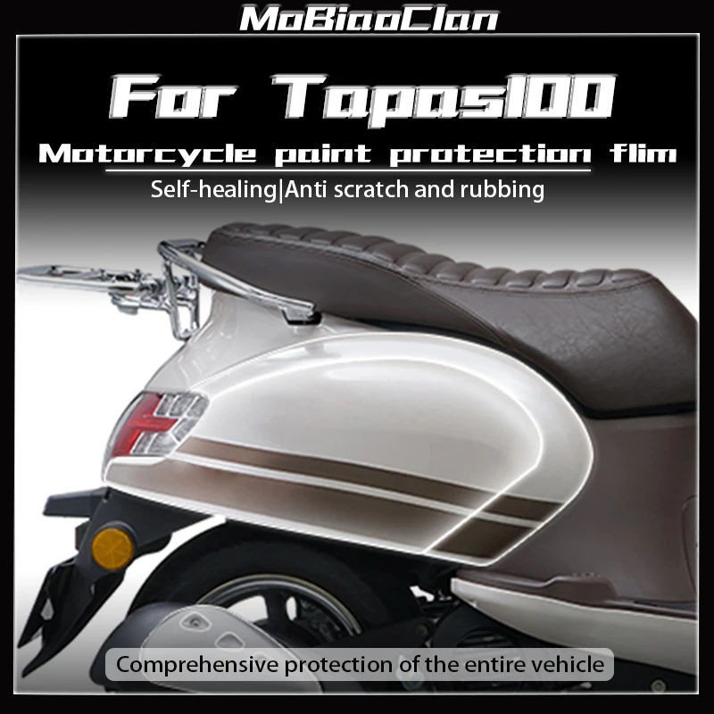 

Transparent Sticker Fuel Tank Protection Decal For Honda TAPAS 100 tapas100 Motorcycle paint protection flim