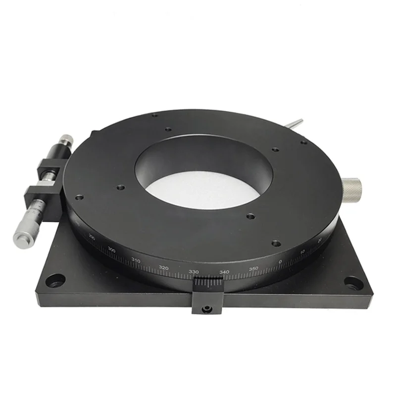 PT-R160 Manual Hollow Rotation Stage 360 Degree Fine Tuning Rotating Platform for Precision Applications