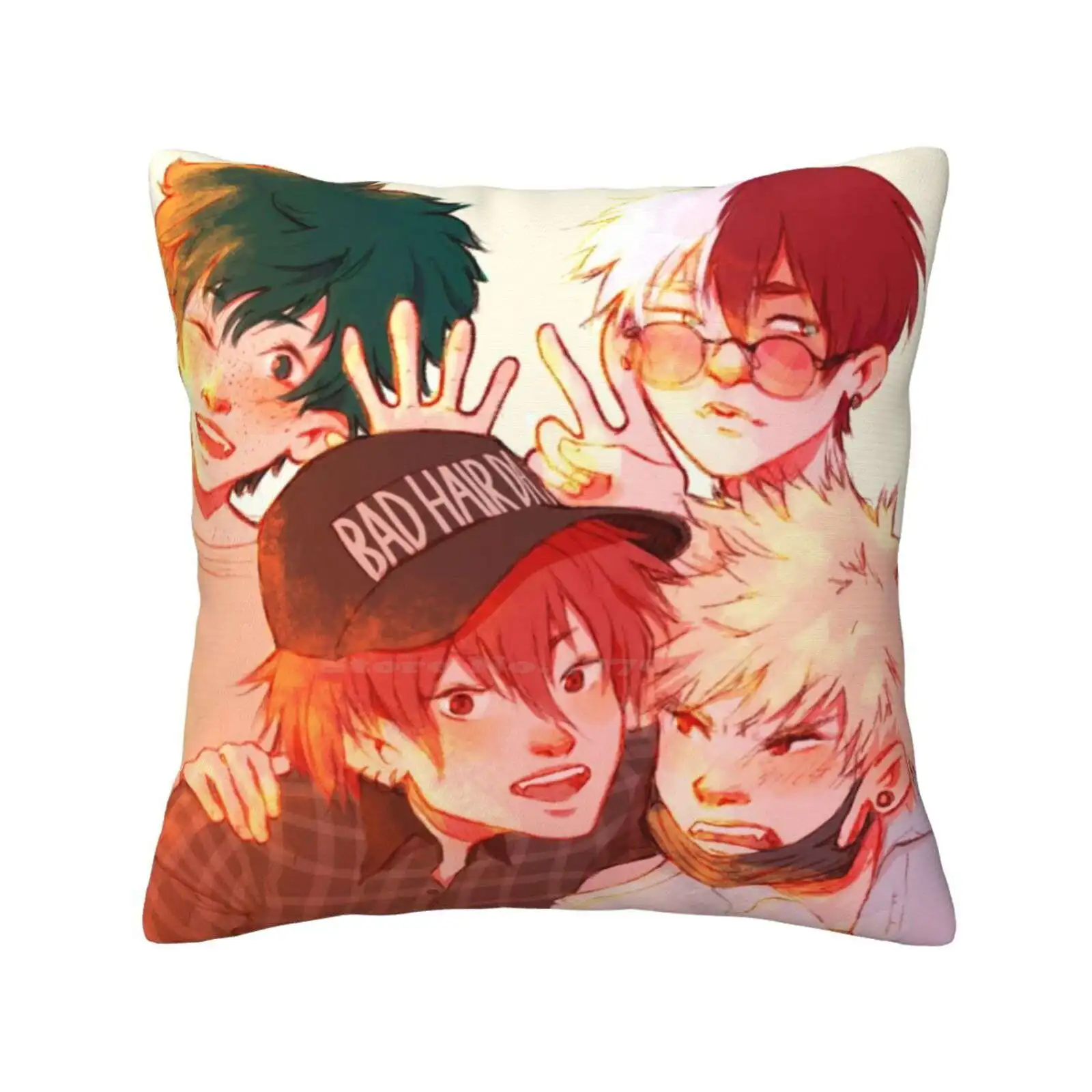 Boku No Hero Academy Selfie Home Sofa Car Cushion Cover Pillowcase Bnha Mha My Hero Academy Izuku Midoriya Midoriya Izuku Shoto