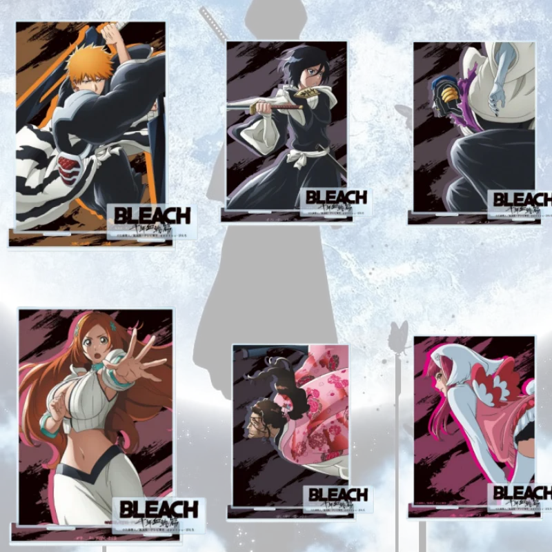 Anime BLEACH 15cm acrylic stand figure Orihime Kurosaki Ichigo standing model Holder Desktop Decor  Gift
