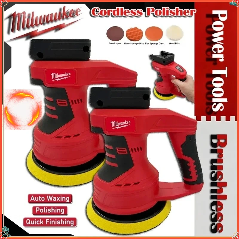 

Беспроводная полировальная машина Milwaukee 8 Gears для полировки, нанесения воска, шлифовки и герметизации, бесщеточная, для аккумуляторов Milwaukee