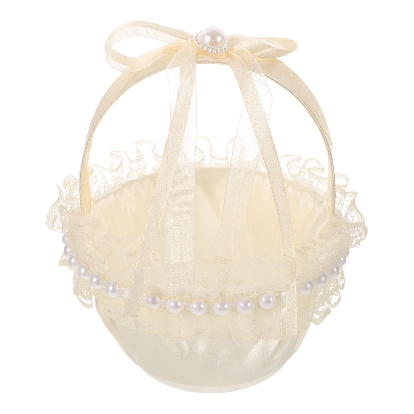 

Versatile Wedding Ceremony Basket Rustic Flower Accessory Photo Prop Decor Rustic Flower Basket Wedding Decoration