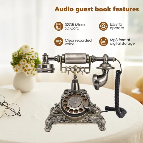 Antique Audio Guest Book Wedding Phone Message Recording Vintage Audio Message Book Vintage Message Book Confession Voicemail