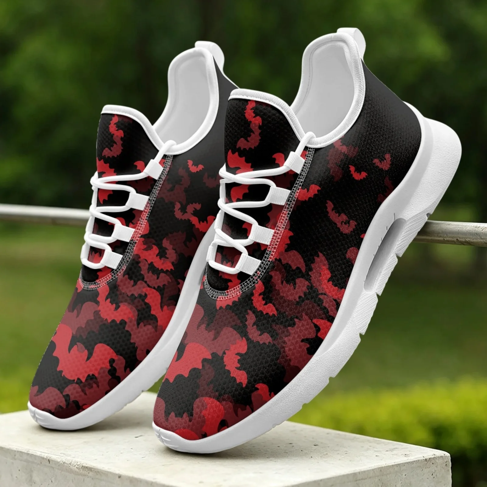XIXIRIMIDO Women's Lace-up Casual Shoe Nurse Shoes Women's Sandals Men's Sneakers and Casual Shoes Tenis Feminino Halloween