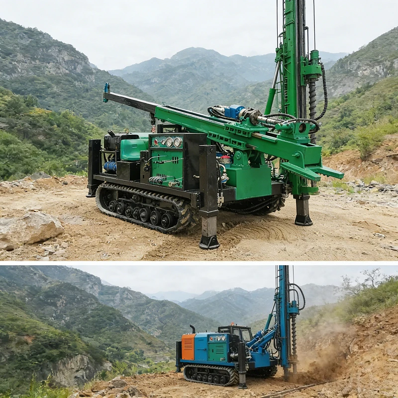 Customized vertical backpack core drilling rig Crawler Fully Hydraulic Core drilling rig Borehole Diamond Core Drilling Rig
