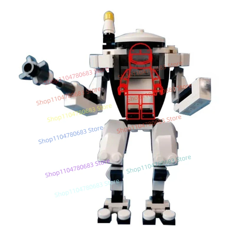 MOC новые военные строительные блоки, кукла, мини-кукла, подводная лодка, меха, броня с креветками, силовые игрушки, коллекция подарочных украшений